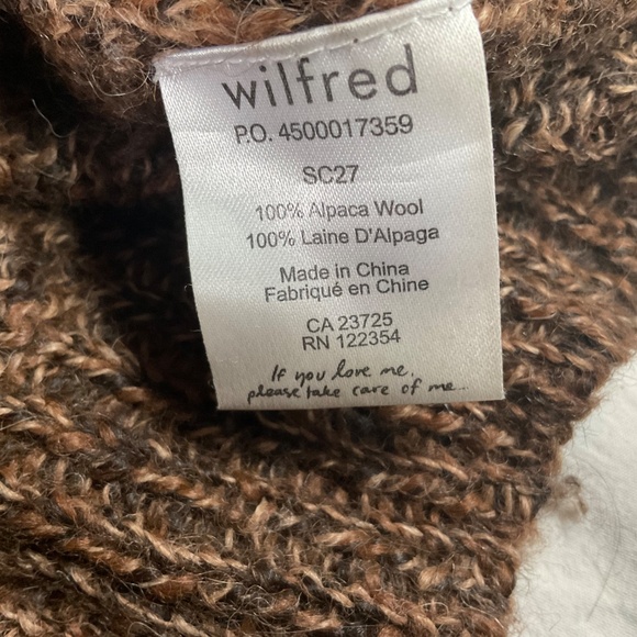 Wilfred Long Brown 100% Alpaca Cardigan (xs) - Picture 9 of 10